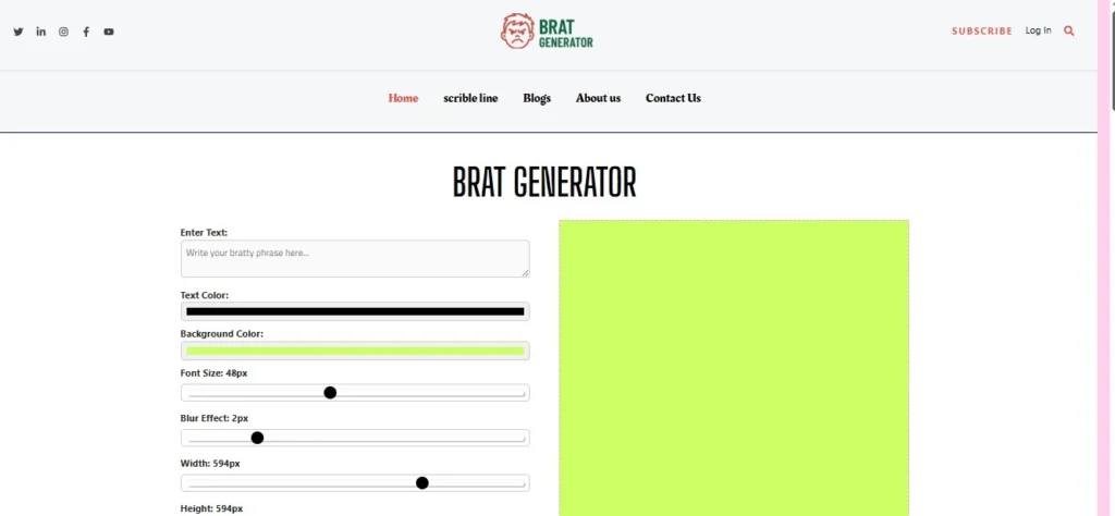 Brat Generator