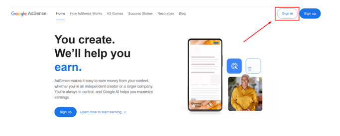 google adsens login
