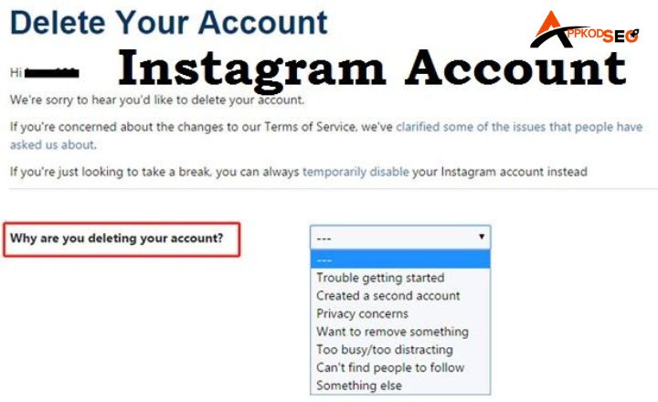 How To Delete Instagram Account